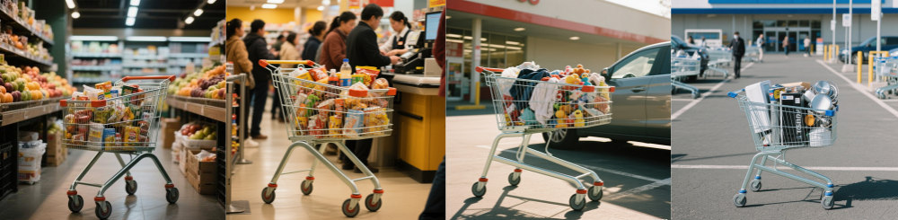 Shopping Trolley Castor Wheels Shopping Trolley Castor Wheels